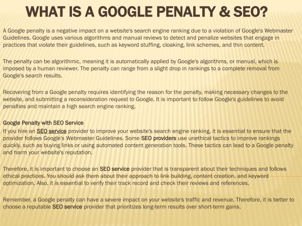 What Is A Google Penalty And How Can You Get One?